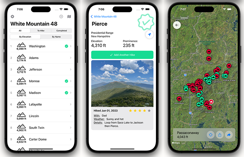 White Mountain 4000-footer Tracker